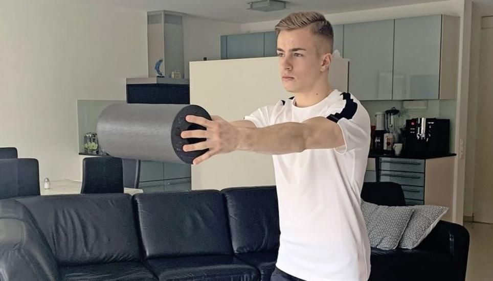 Fleissig am Trainieren: Petar Pusic arbeitet den vorgegebenen Trainingsplan motiviert und zielgerichtet ab. Bild: zvg