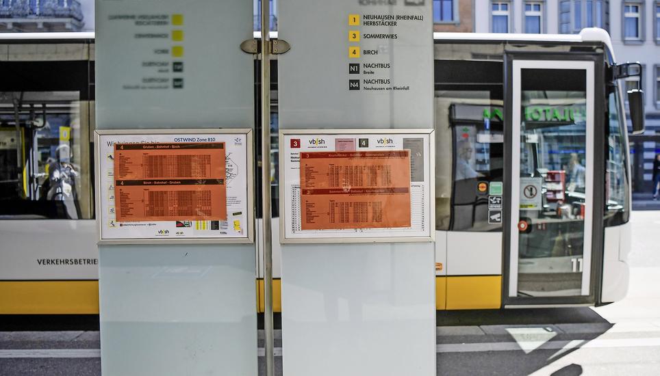 Etwas mehr Normalität: Die VBSH verkehrt ab Montag wieder mit Normalfahrplan.