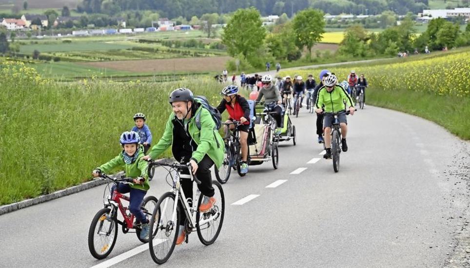 Zum 15. Mal fand der slowup Schaffhausen-Hegau im letzten Mai statt. Dieses Jahr fällt er aus – ob andere Grossanlässe stattfinden können, ist derzeit noch unklar. Bild: Michael Kessler