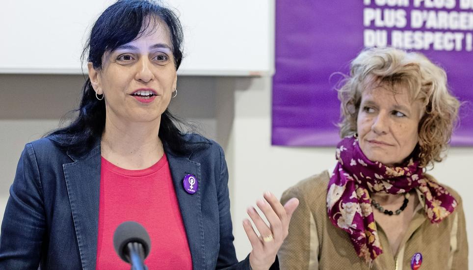 Vania Alleva (links), Unia-Präsidentin.