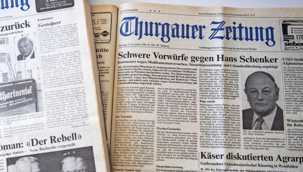 Der Direktor von St. Katharinental verlor 1987 wegen seiner Medikamentenversuche seine Stellung. Bild: Reto Martin