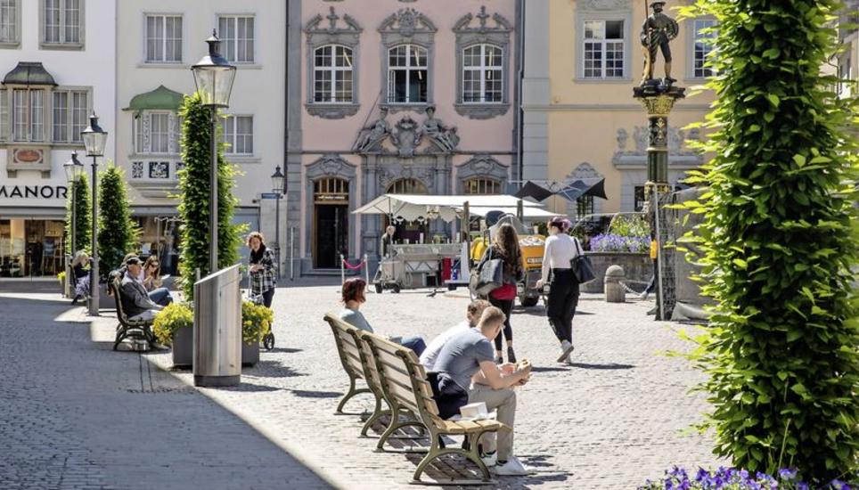 In Schaffhausen kommt langsam der Alltag zurück. Bild: Roberta Fele