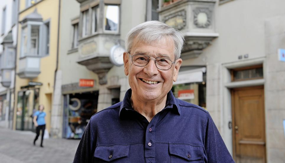 Im Bankgeschäft ging es damals recht strub zu und her: Kurt Amsler, ehemaliger Regierungsrat und Direktor der Kantonalbank. Bild: Selwyn Hoffmann