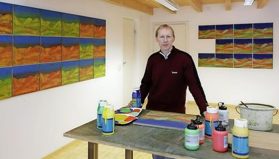 Der Thurgauer Künstler Daniel Gallmann zeigt im Rahmen der Kunstbrücke in vier Kirchen seine Werke. Bild: zvg