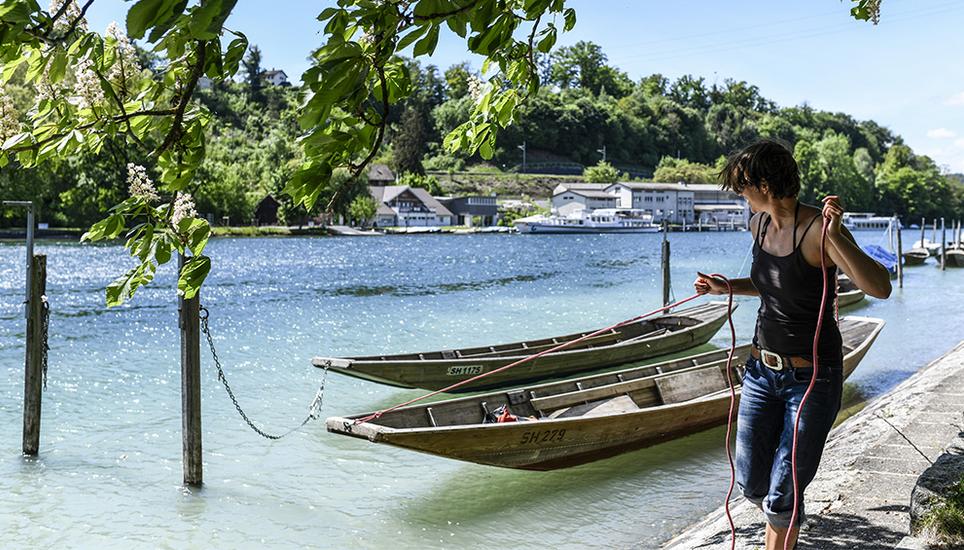 Im Sommer ist sie bis zu dreimal pro Woche auf dem Rhein anzutreffen. Bild: Melanie Duchene