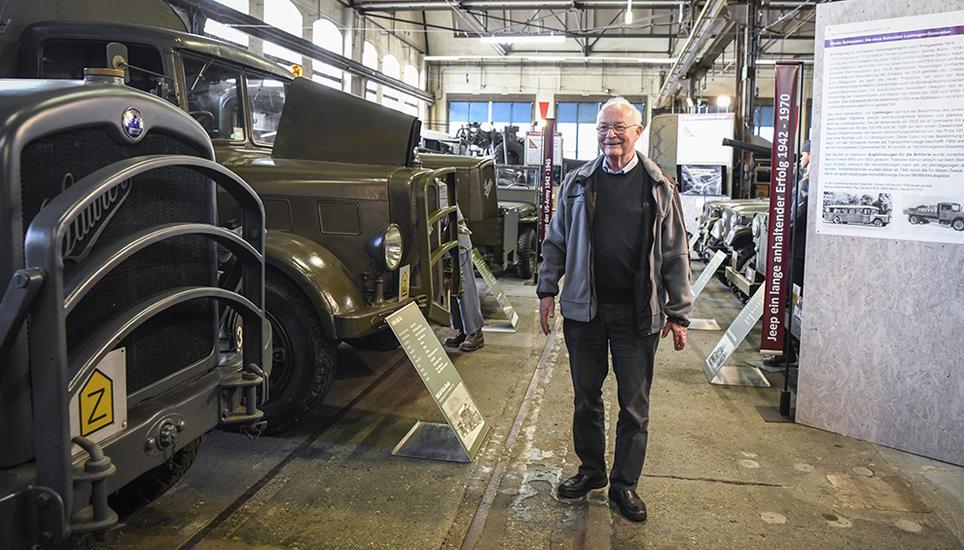 Die Ausstellung «Motorisierung und Mechanisierung der Schweizer Armee» präsentiert rund 50 Motorfahrzeuge während der Kriegszeiten im 20. Jahrhundert. Bild: Melanie Duchene