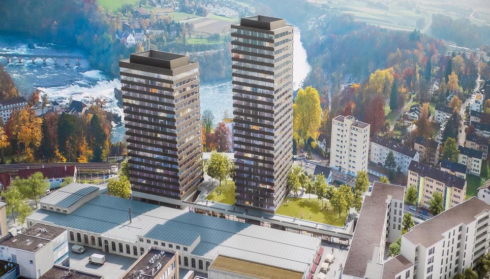So sollen die Hochhäuser aussehen. Bild: zVg/Halter AG