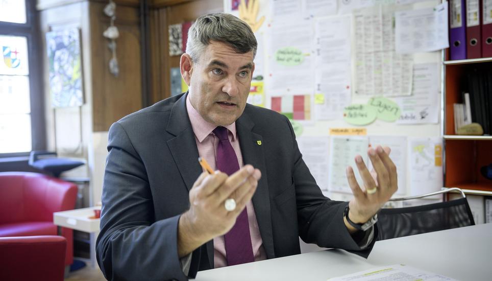 «Selbstverständlich ist das sehr stossend» – Christian Amsler, Vorsteher des Erziehungsdepartementes. Bild: Michael Kessler