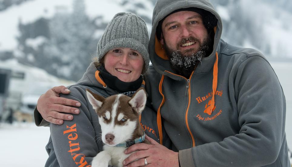 Die beiden Auswanderer Manuela Steinmann und Michael Raschle. Bild: Radio Munot