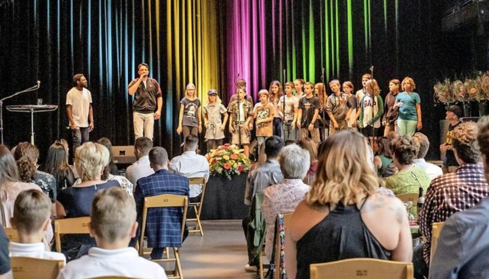 Musikalische Unterhaltung von Patrick Portmann «and the Rapkids». Bild: Roberta Fele