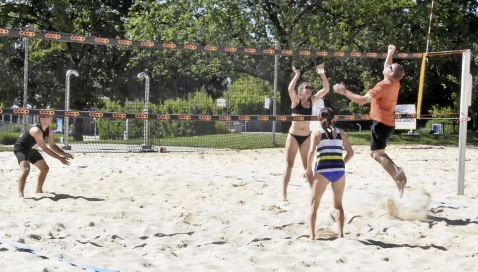 Perfekte Rahmenbedingungen bei der Schaffhauser Beach Trophy im KSS-Freizeitpark. Bild: Pascal Oesch