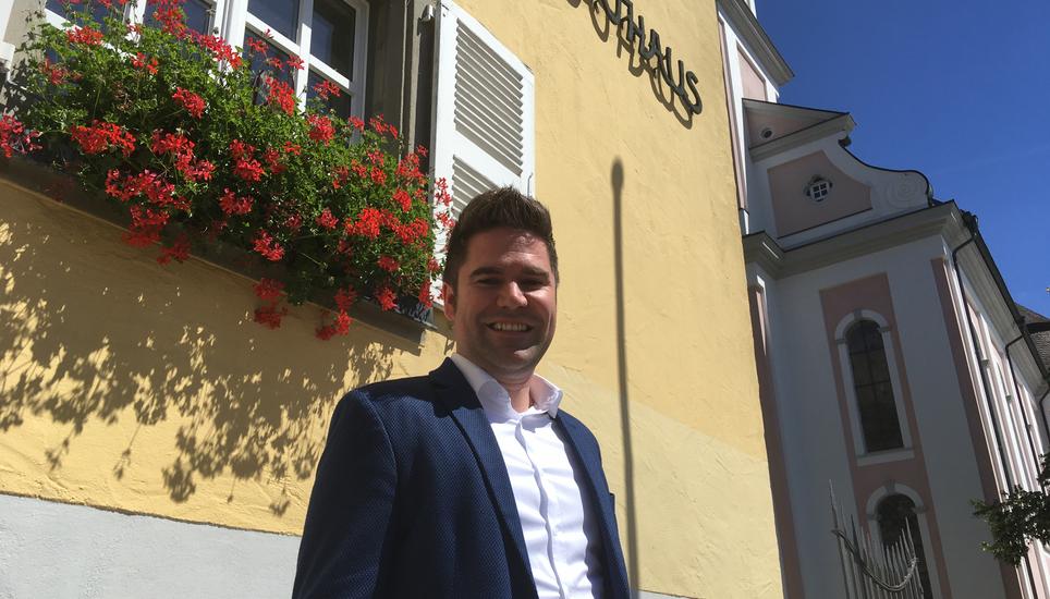 «Gibt es denn was Schöneres, als für die Menschen hier vor Ort Verantwortung zu übernehmen», fragt Holger Mayer nach seinen ersten hundert Arbeitstagen. Bild: Radio Munot