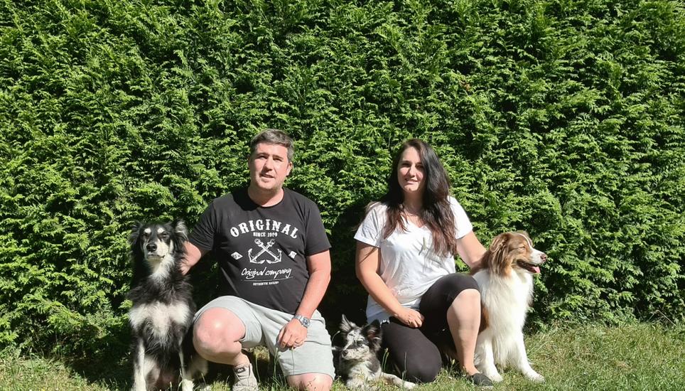 Die beiden Betreiber Pension Dogcoach in Schaffhausen. Bild: RM