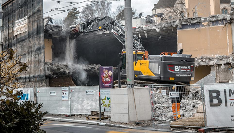 2019 wurde die Migros-Filiale in Neuhausen abgerissen. Bild: Selina Wassmer