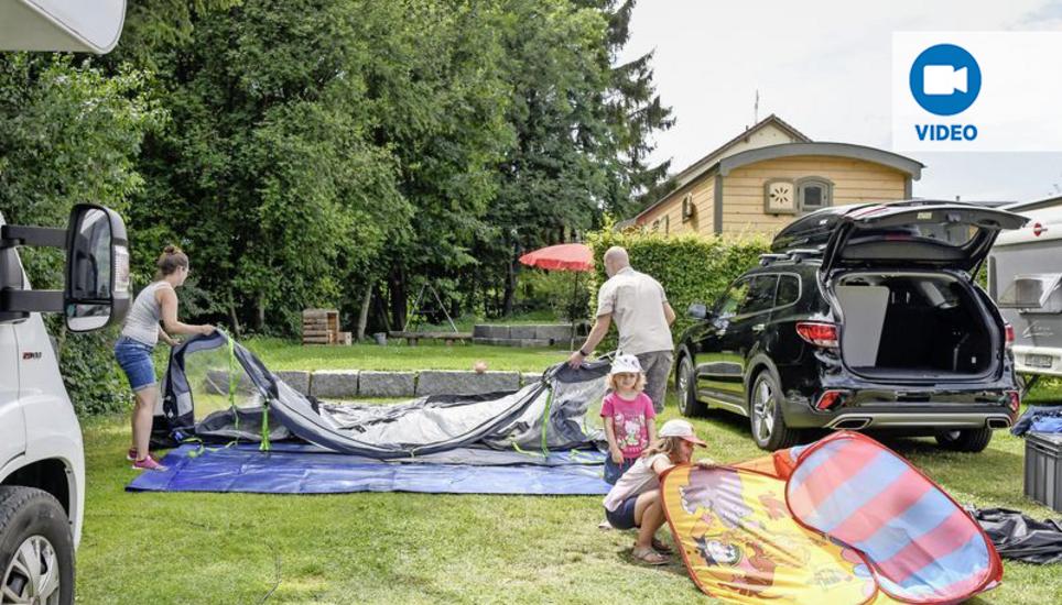 Auf dem Campingplatz Wagenhausen bauten im Juni 20 Prozent mehr Gäste ihr Zelt auf als im selben Monat der Vorjahre. BILDER MELANIE DUCHENE