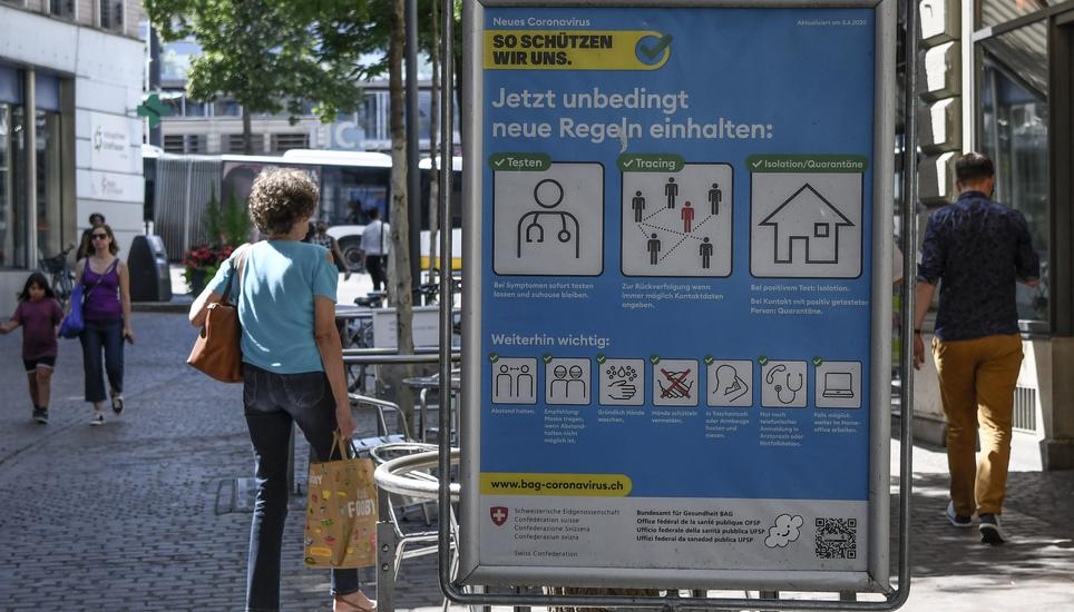 Innerhalb der vergangenen 24 Stunden verzeichnet das Bundesamt für Gesundheit (BAG) keinen weiteren Todesfall im Zusammenhang mit einer Covid-19-Infektion. Symbolbild: Melanie Duchene