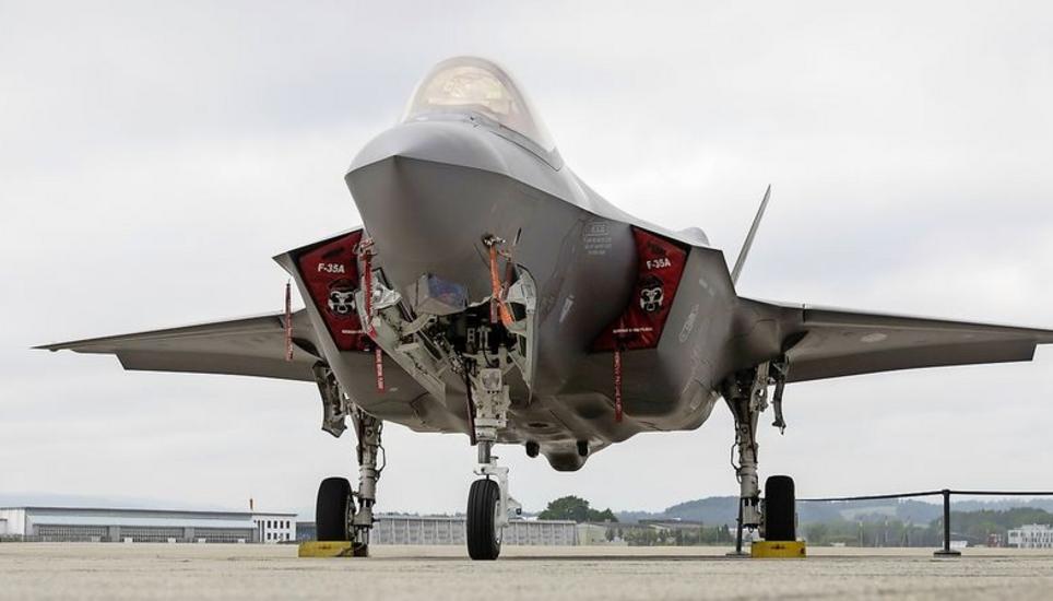 Ein Kampfflugzeug F-35A im Juni 2019 bei Tests in Payerne. Bild: Key