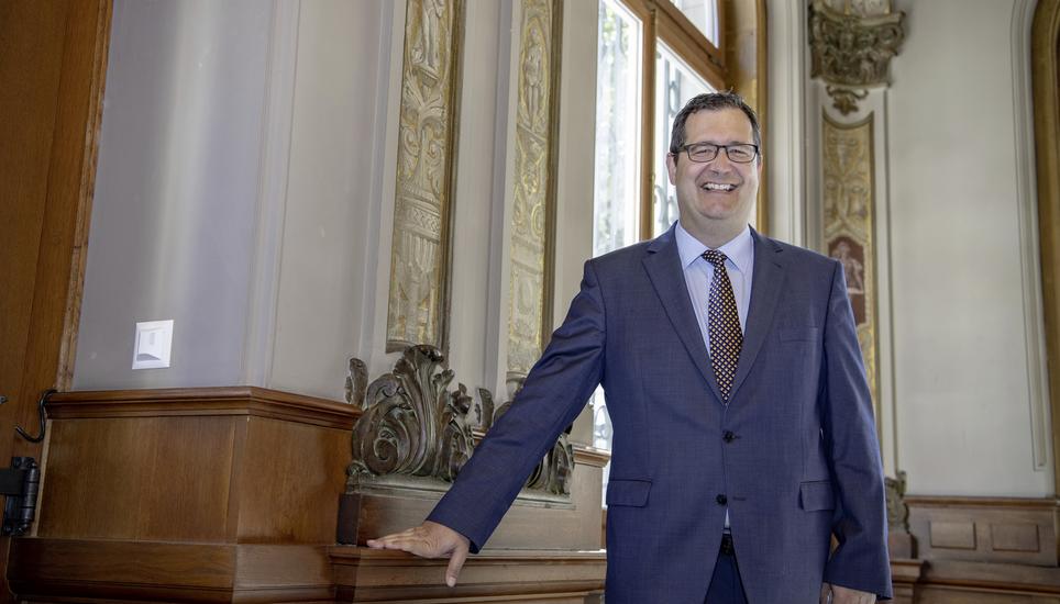 Der gebürtige Schaffhauser Stefan Keller am Obwaldner Gericht kurz nach seiner Ernennung zum ausserordentlichen Staatsanwalt des Bundes. Bild: Key