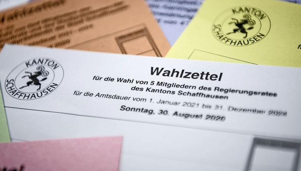 Am 30. August finden die Wahlen für den Regierungsrat und für den Schaffhauser Stadtrat statt. Bild: Melanie Duchene