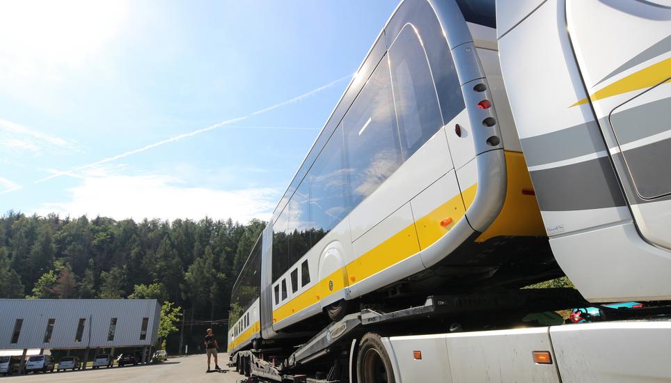 Die ersten E-Busse sind in Schaffhausen angekommen. Bild: zvg