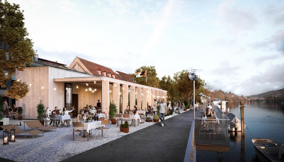 So soll das Restaurant mal aussehen. Visualisierung: zvg
