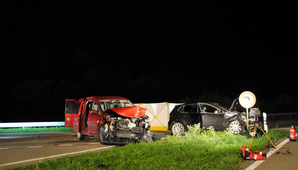 Der Unfall ereignete sich um kurz vor 22 Uhr. Bild: SHPol