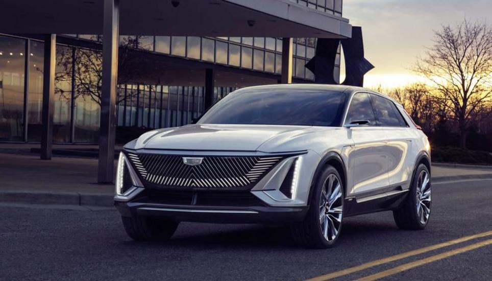 Noch ist der Cadillac Lyriq eine Studie – der Hersteller nennt das Design aber schon «sehr seriennah». Bild: PD