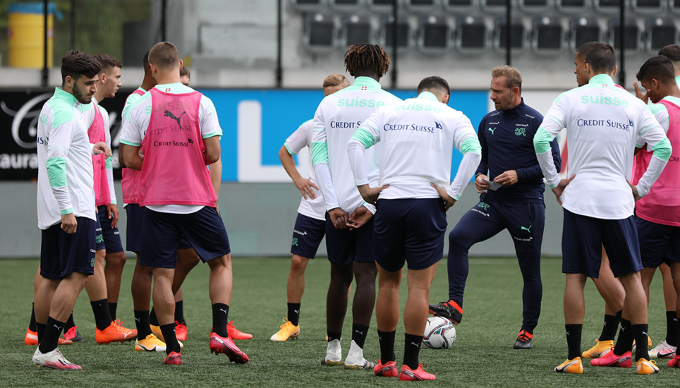 Die U21-Nati trainiert im Lipo Park. Bild: SFV/zvg