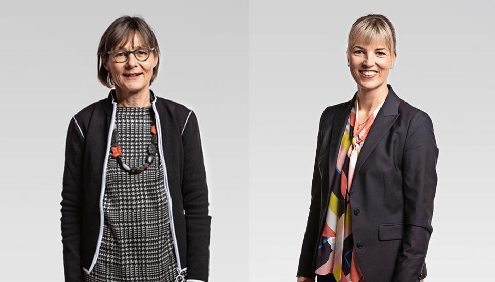 Die Haltung der beiden Nationalrätinnen zum Vaterschaftsurlaub könnte kontroverser nicht sein: Links die Schaffhauserin Martina Munz (SP), rechts die Thurgauerin Diana Gutjahr (SVP). Bilder: Key