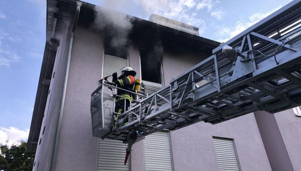 Das Feuer konnte rasch gelöscht werden. Bild: Feuerwehr Gottmadingen