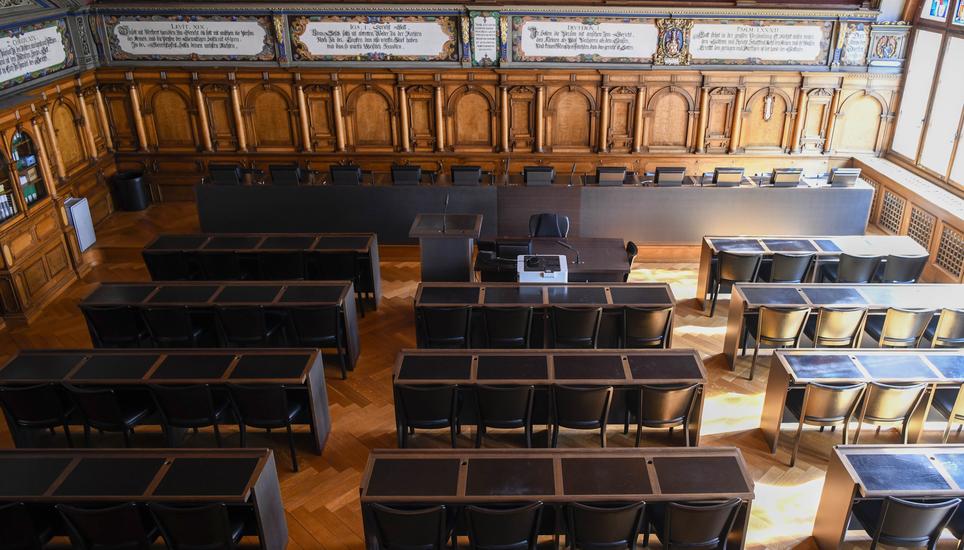 Vorne in der Mitte. Da wird Josef Würms Platz nehmen, wenn er als Kantonsratspräsident gewählt wird. Bild: Roberta Fele