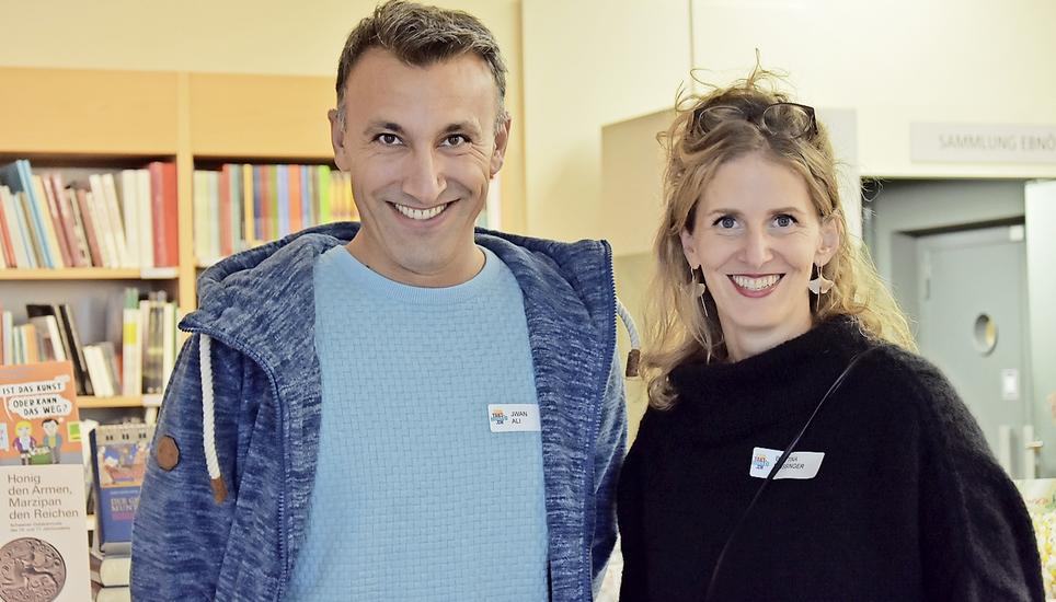 Für Iwan Ali und Bettina Bussinger war es wichtig, gemeinsam mit Flüchtlingen ein Projekt auszuarbeiten. Bild: Jurga Wüger
