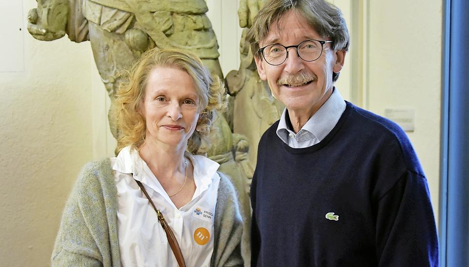 Projektleiterin Prisca Senn und Stadtrat Raphaël Rohner sind sich einig: Schaffhausen ist eine weltoffene Stadt. Bild: Jurga Wüger