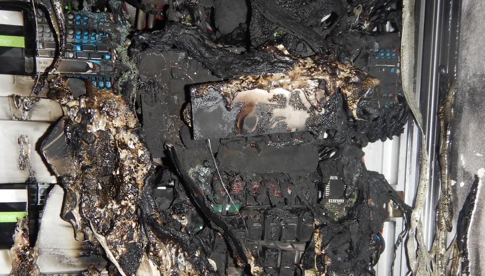 Die Anwohner konnten das Feuer selbst löschen. Bild: KapoTG
