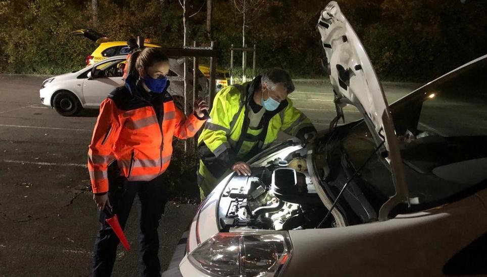 Im Rahmen dieser Kontrolle wurden insgesamt 73 Fahrzeuge von der Schaffhauser Polizei angehalten und kontrolliert. Bild: SHPol