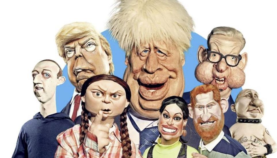 «Spitting Image» karikiert wieder bekannte Persönlichkeiten. Bild: Britbox