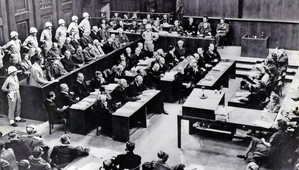 Der Justizpalast in Nürnberg, weitgehend unbeschädigt, war Schauplatz des Prozesses 1946. Bild: Key