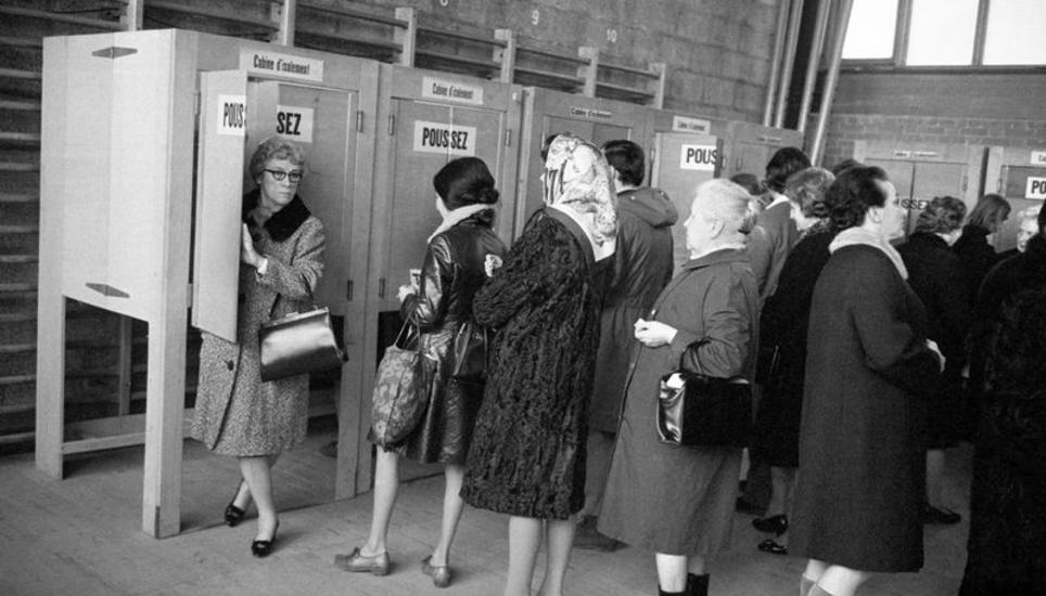 In einigen Kantonen der Romandie konnten die Frauen ab 1959 abstimmen und verhalfen dem Frauenstimmrecht 1971 national zum Durchbruch. Bild: Key