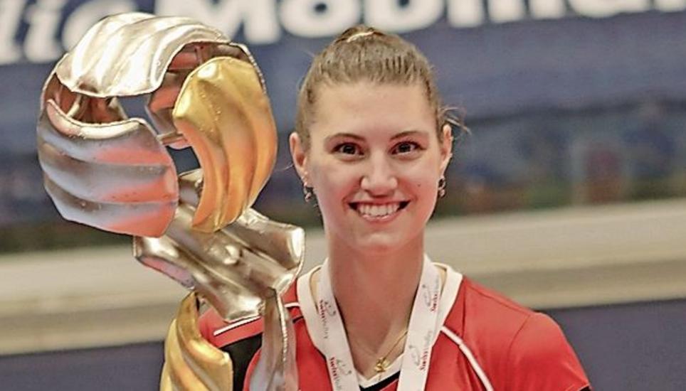 Korina Perkovac möchte weitere Trophäen mit dem VC Kanti gewinnen. Bild: wschl