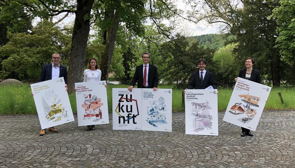 «Wir haben viel vor», sagte Stadtpräsident Peter Neukomm (SP). Bild: Radio Munot