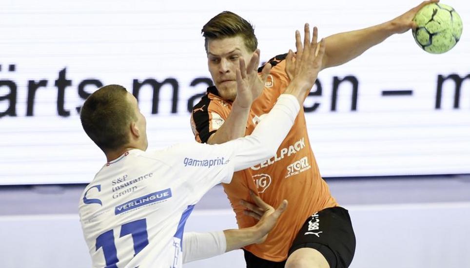 Der unglaubliche Kampfgeist der Kadetten, hier von Matchwinner Donat Bartok, zahlte sich letztlich aus. Bild: Key