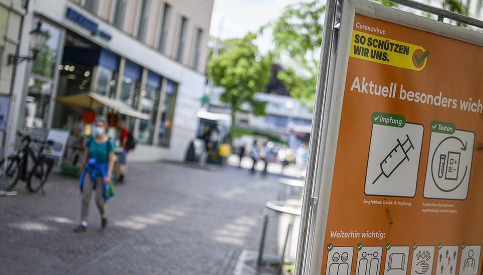 In den letzten 24 Stunden kam im Kanton Schaffhausen bloss noch eine an Covid-19 erkrankte Person hinzu. Bild: Melanie Duchene