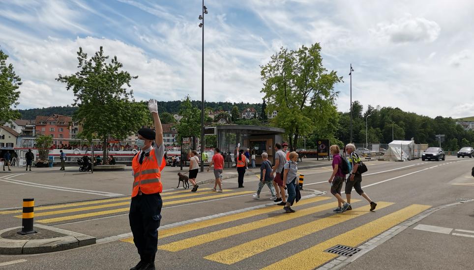 Im Sommer stehen sie wieder im Einsatz: Verkehrskadetten. Bild: Radio Munot