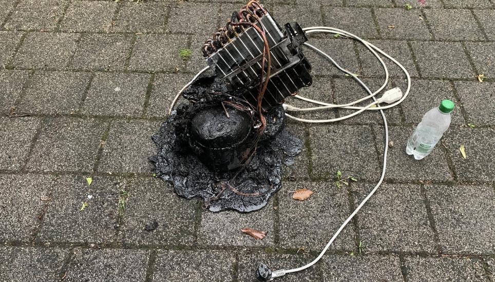 Die Brandursache ist auf einen technischen Defekt an einem Luftentfeuchter zurückzuführen. Bild: zVg/SHPol