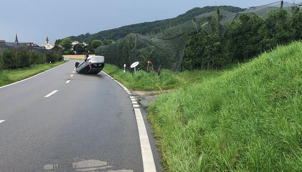 Beim Unfall wurde niemand verletzt. Bild: Kapo TG