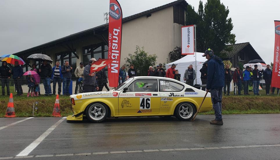 Dieser Opel Kadett C GT/E gehört Jürg Ochsner aus Oberhallau. Bild: Larissa Maruna
