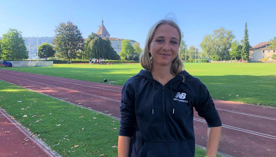 Mit ihrer Glanzleistung am Wochenende ist sie die wahrscheinlich schnellste Polizistin der Schweiz: Fabienne Vonlanthen. Bild: Radio Munot