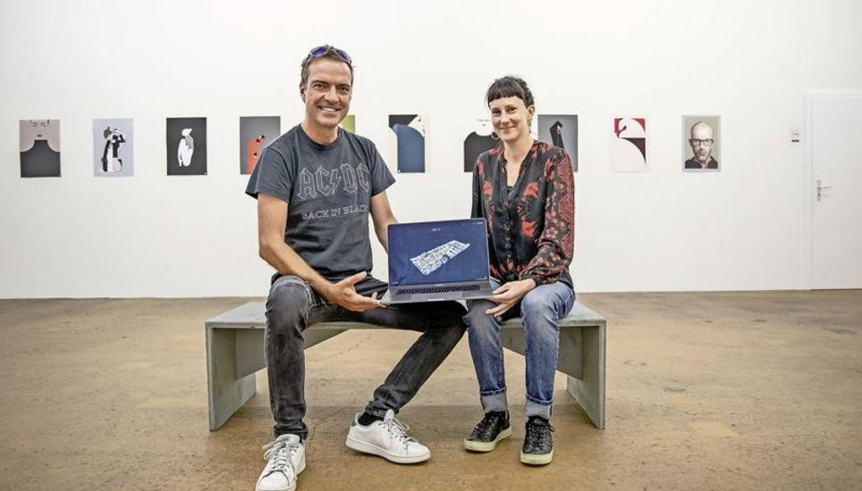 Die beiden Initianten des virtuellen Rundgangs: Ralph Aichem und Fabienne Spiller. Bild: Roberta Fele