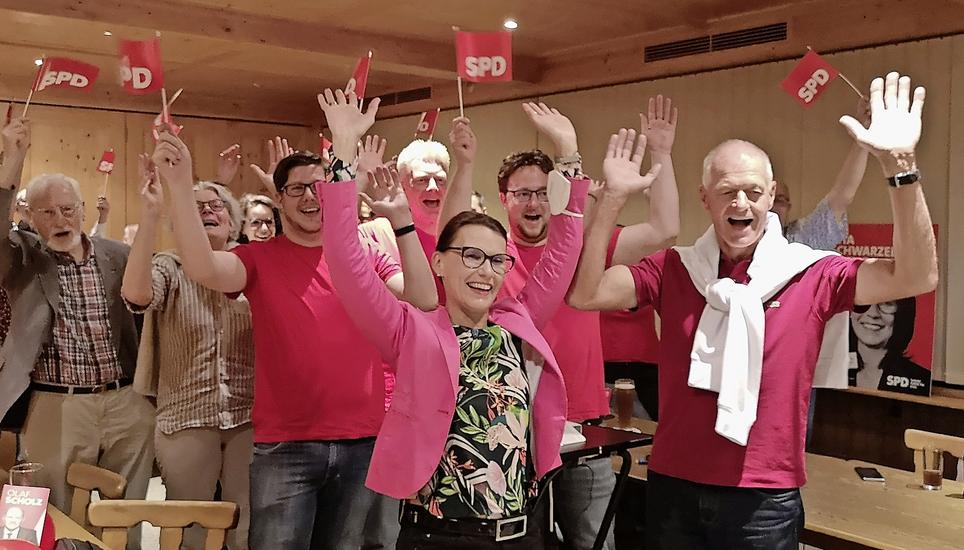 Rita Schwarzelühr-Sutter freut sich über den Wahlerfolg der SPD. Bild: Reto Zanettin