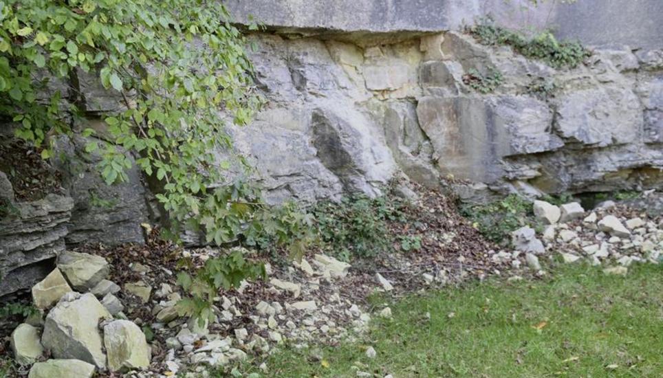 Zuletzt lösten sich immer mehr Steine, nun soll dem Felssturz ein Riegel geschoben werden. Bild: Eric Bührer